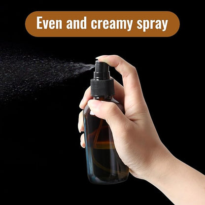 STARSIDE 24 Pack 4 oz Amber Glass Spray Bottles with Fine Mist Sprayer,120 ml Glass Travel Bottles for Cosmetic Essential Oils Cleaning Solutions Perfumes & Liquids