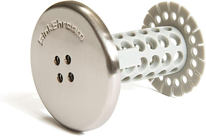 SinkShroom Revolutionary Bathroom Sink Drain Protector Hair Catcher, Strainer, Snare, Nickel Edition