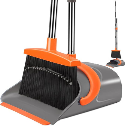 Red &Orange Broom Dustpan Combo Set