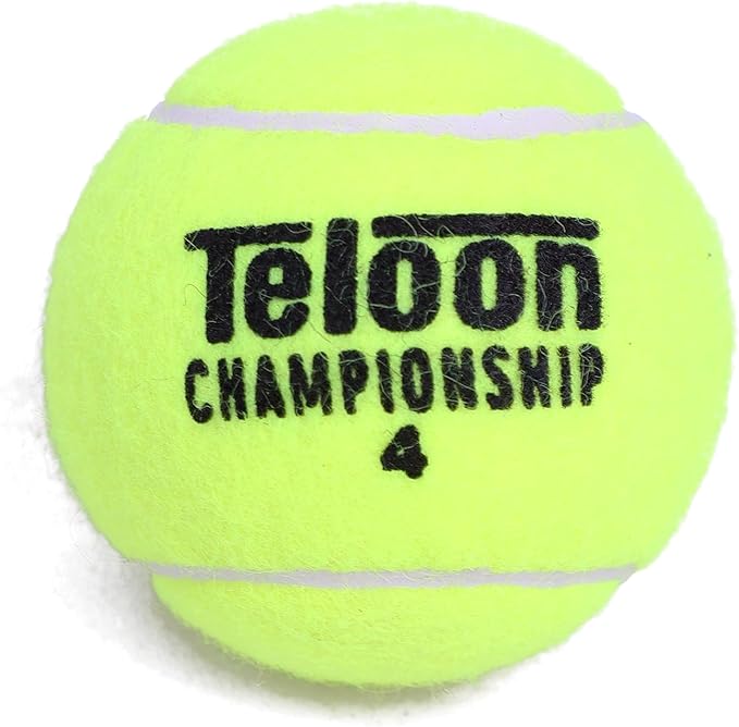 Teloon Championship Tennis Balls - Extra Duty - Regular Duty Felt Pressurized Tennis Balls