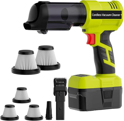3 in 1 Handheld Vacuum Cordless Compatible with Ryobi 18V Battery, Wet&Dry Car Vacuum Portable Cordless with 22000Pa Blowing Function for Garage, Offices and Pet Messes (Tool Only)