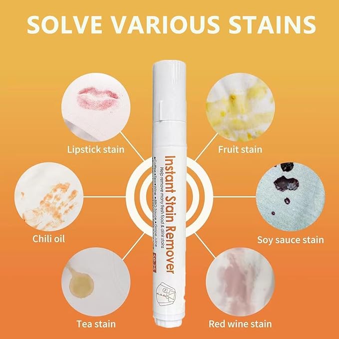 Laundry Stain Removers,4PCS New Bleach Pen,Portable Travel Bleach Pen for Clothing Stain Removal,Clothes Stain Remover Pen Grease Stain Remover Wash Free Laundry Clean Pen