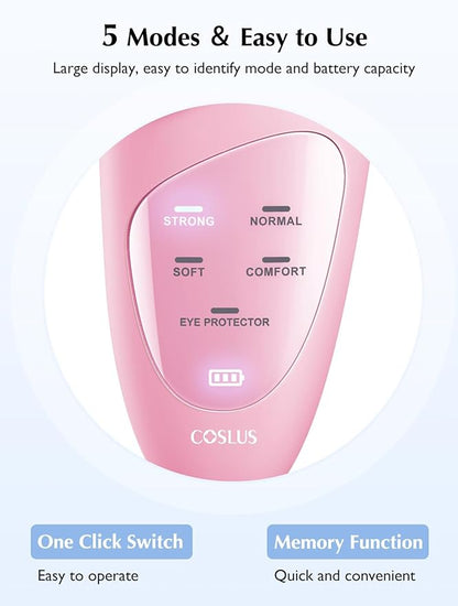COSLUS JMY05 Facial Cleansing Brush Silicone Face Scrubber: Waterproof Rechargeable Face Wash Brush, 4 Cleansing Modes, Electric Face Exfoliator for Men Women Cleaning, Exfoliating, Massaging