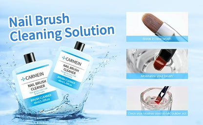 Nail Brush Cleaner - Special for Gel/Nail Art Brushes Cleaning solution & Makeup Brush Care, Must-Have for Renewal, 80ml/2.7fl.oz Nail Brush Cleaner
