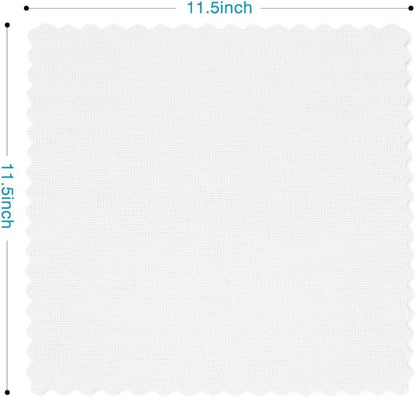Orighty Microfiber Cleaning Cloth, 24 Pack Highly Absorbent Cleaning Supplies, Reusable Clean Rags for House, Microfiber Cloth for Kitchen, Window, Car Care, 11.5x11.5 inch White