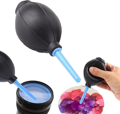 BAOFALI 10 Pack Soft Rubber Alcohol Ink Air Blower Dust Chips Camera Cleaner Craft Arts Painting Drawing Ink Black Blower Pump Hand Held Tool (15x5.5cm/6x2.2inch