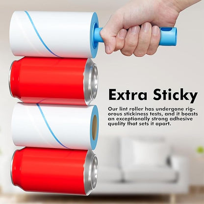 Lint Rollers for Pet Hair Extra Sticky, 600 Sheets Mega Value Set Lint Rollers for Pet Hair Removal, Dog and Cat Lint Remover for Clothes, Furniture, Carpet