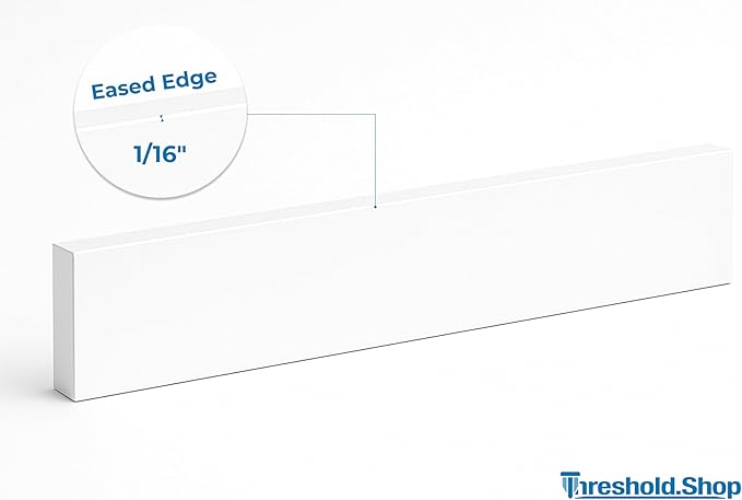 Bathroom Vanity Sink Backsplash/Sidesplash (Super White Engineered Marble, 4" x 36")