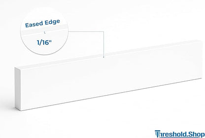 Bathroom Vanity Sink Backsplash/Sidesplash (Super White Engineered Marble, 4" x 36")
