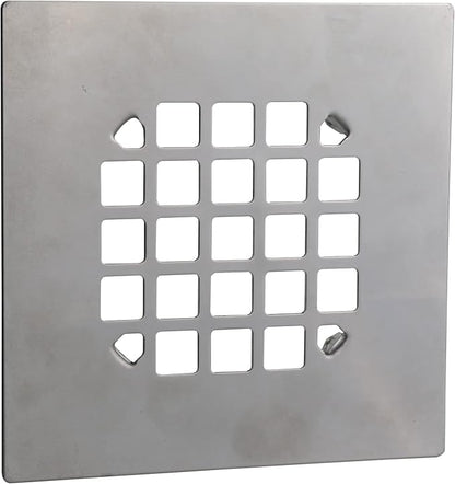 Danco 11034 Square Snap-in Shower Drain Cover in Chrome