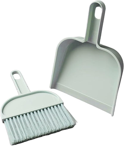 Mini Broom and Dustpan Set, Portable Handheld Sweeper, Portable Mini Hand Broom and Dustpan Combo for Home Table Keyboards Sofa Kitchen