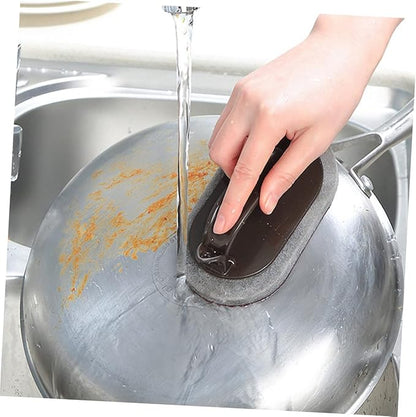 5pcs Nano Carborundum Sponge for Kitchen Cleaning Innovative Sponges Handle for Pot and Utensil Cleaning and Easy to Use
