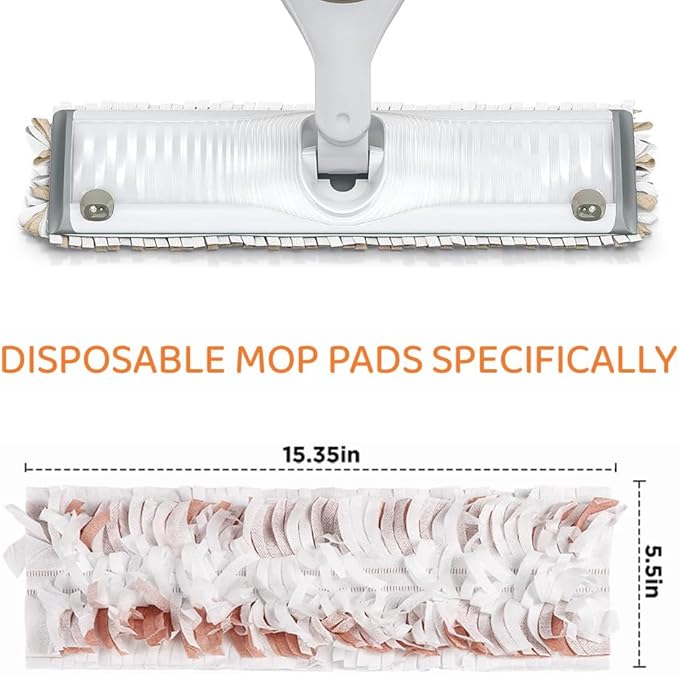 Replacement Pads for S.wiffer PowerMop Disposable Mop Pads, Wood Mopping Pad Refills, Spare Pack for Floor Cleaning, 25 Count