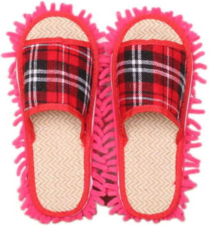 Microfiber Slippers Floor Cleaning Mop House Dust Detachable Mopping Shoes Cleaning Tool Unisex Open Toe