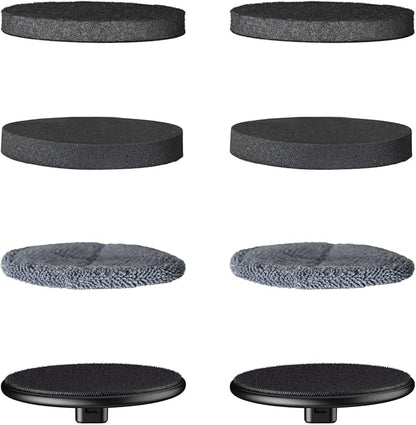 4 Pcs Replacement Pads for Fanttik Flip G9 Pro Electric Spin Scrubber, Suitable for Fanttik Flip G9 Pro Electric Scrubber Only, Brush Accessories for Bathroom, Shower, Kitchen Floor