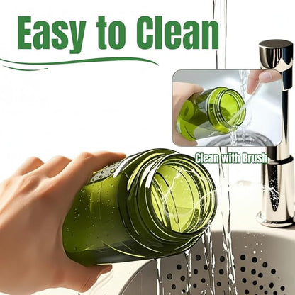 Oil Sprayer for Cooking, 2-in-1 Olive Oil Sprayer and Dispenser, 16oz Fine Mist Oil Mister (2pcs), Grilling Spray Bottle, Dark Glass Light-Blocking Spray Bottle for Air Fryer, BBQ, Baking, Salad