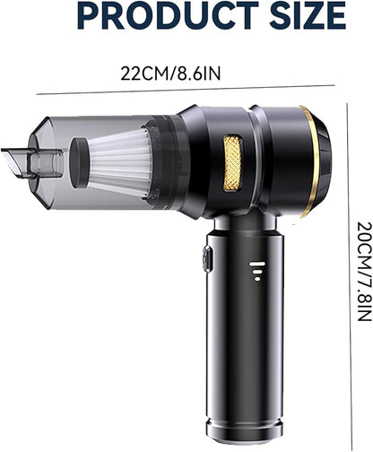 Handheld Car Vacuum Cordless, 16000Pa High Power Vacuum Cleaner and Air Duster, 2026 Upgrade 4-in-1 Portable Vacuum with 10 Multi-Nozzles for Small Jobs, Car, Home, Desk, Keyboards