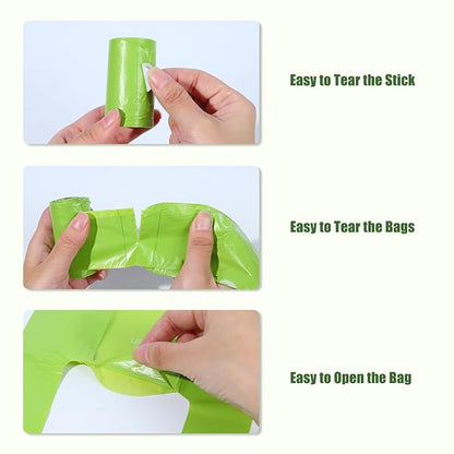 USBOO Disposable Diaper Bags for Baby, 9 Refill Rolls/108 Bags，OXO-Biodegradable Diaper Sacks with Dispenser,Easy-Tie Handles,Large Dirty Diaper Disposal or Pet Waste Bags