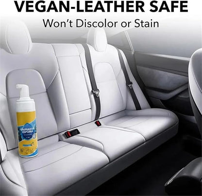 4-in-1 Multi-Enzyme Foam Cleaner 5oz, All-Purpose Deep Cleaning Spray for Car Interior, Kitchen Grease, Bathroom Tiles, Sofa Upholstery (1PC+1*Sponge+Towel)