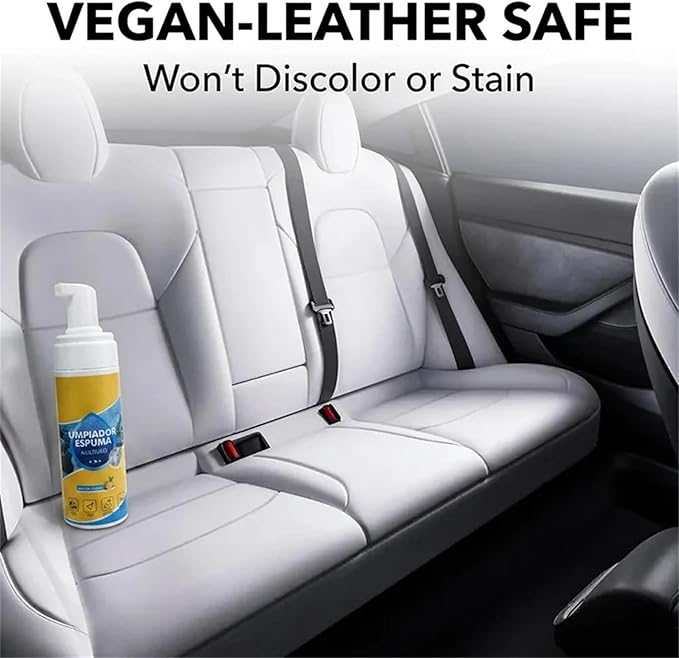 4-in-1 Multi-Enzyme Foam Cleaner 5oz, All-Purpose Deep Cleaning Spray for Car Interior, Kitchen Grease, Bathroom Tiles, Sofa Upholstery (2PCS+2*Sponge+Towel)