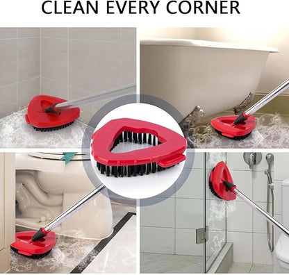 8-Pack Reusable Mop Head Replacement for O Cedar Easywring 1-Tank System, Microfiber Spin Mop Refills Compatible with Vileda 2-in-1 Turbo Triangle