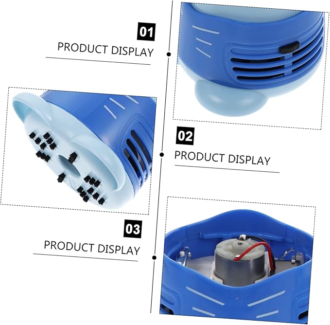 jojofuny Cartoon Desktop Vacuum Cleaner Mini Dust Collector for Crumbs and Dust Efficient Low Noise Portable Table Cleaner for Home Office School and Car Use
