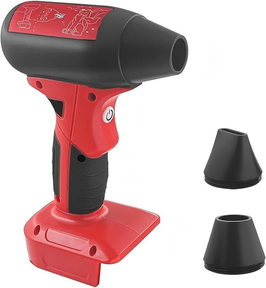 Jet Fan Mini Blower,Cordless Air Duster Comaptible with Milwaukee 18V Batteries,Handheld 130000RPM 4-Speed Turbo Dryer Blower for Car, Keyboard, Pet Hair Drying,Fallen Leaves(no Battery)