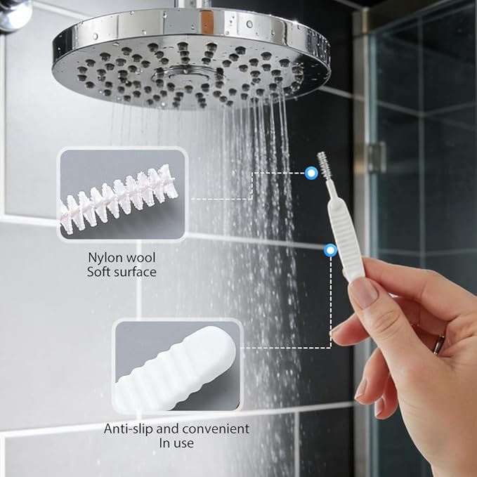 Shower Head Cleaning Brush for Small Hole, 2026 Upgrade Gap Hole Anti-Clogging Cleaning Brush, Multifunctional Shower Head Cleaning Brushes for Household Bathroom (50 Pcak)