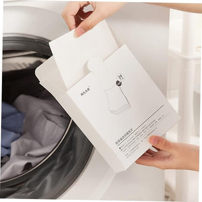 SOLUSTRE 48 pcs Color Catcher Anti Cloth dye Laundry Color Catcher laundry tablets Color Grabber Reusable washing