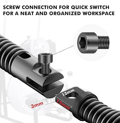 Drain Snake Drill Attachments,8-Piece Drain Cleaner Combination Cutter Heads, Used in 50FT-100FT Electric Drain Snake, Suitable for 5/16-inch to 3/4-inch Drain Snake Cable for 1-4"Pipe