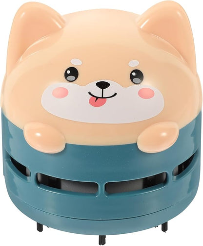 Homoyoyo Desktop Vacuum Cleaner Mini Table Dust Sweeper Cute Portable for Computer Keyboard Home School Saving