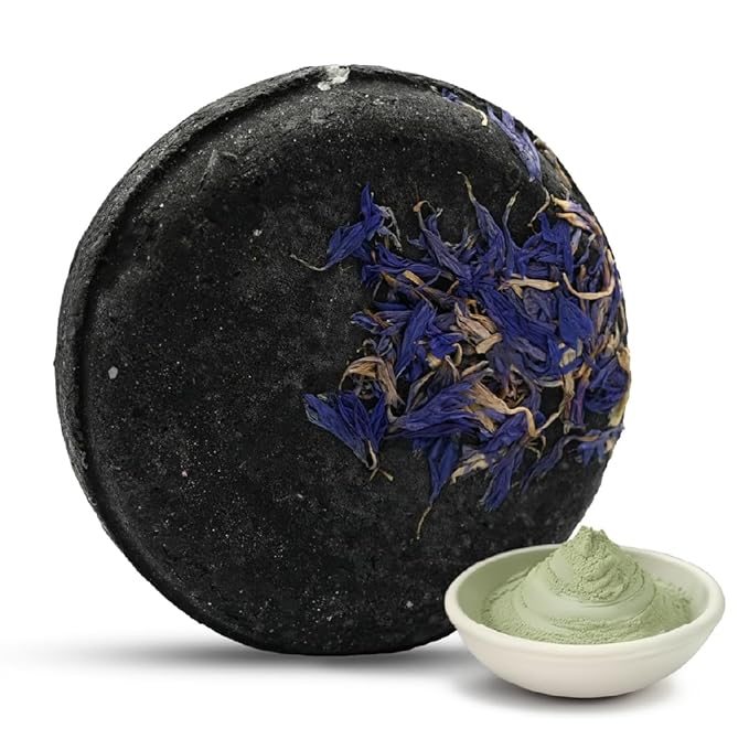 Marbela Solid Shampoo Bar for Oily Hair - Clarifying Sulfate Free Hair Shampoo Bar with Charcoal & Clay, Zero Waste Eco Friendly, 3oz