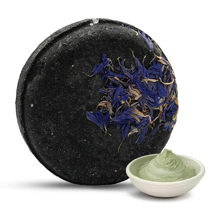Marbela Solid Shampoo Bar for Oily Hair - Clarifying Sulfate Free Hair Shampoo Bar with Charcoal & Clay, Zero Waste Eco Friendly, 3oz