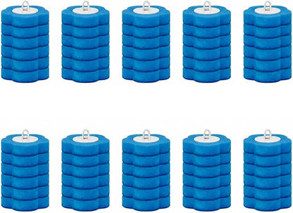 Disposable Toilet Bowl Wand Refills, Toilet Cleaning Refills, Disinfecting Scrubbing Pads,60 Count Disposable Toilet Brush Refills, Toilet Cleaning Sponges Heads for Bathtub, Floor, Drain
