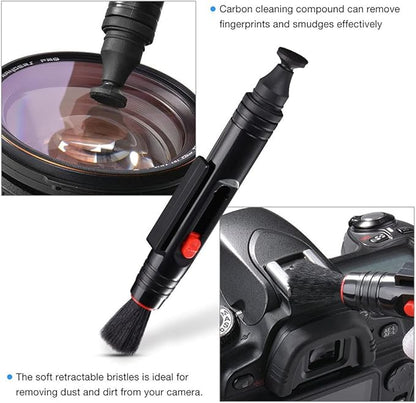 VSGO All-in-One Camera Cleaning Kit for APS-C Sensor Cameras (16mm) Compatible with Canon, Nikon, Sony, Pentax & DSLR, Includes CMOS Swabs, Lens Pen, Air Blower & More (DKL-20)