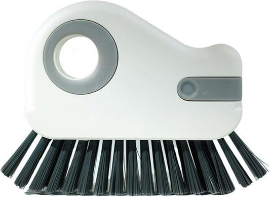 2 in 1 Groove Cleaning Brush, 2025 New Window Track Cleaning Tools, Multifunction Window Track Cleaner with Hard Bristle and Hidden Scraper, Crevice Brush for Window