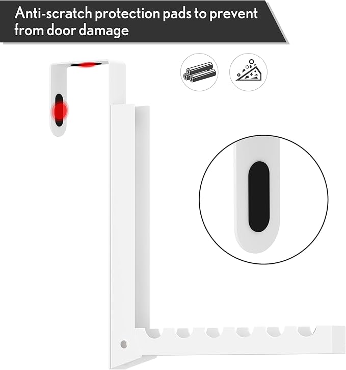 Inntop Over The Door Hanger Hooks for Clothes, Over The Door Clothes Drying Rack for Laundry, Heavy Duty Metal Foldable Portable Clothing Hanging Rack (2 Pack)