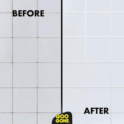 Goo Gone Grout and Tile Cleaner - 28 Ounce - Removes Tough Stains Dirt Caused by Mold Mildew Soap Scum and Hard Water Staining - Safe on Tile Ceramic Porcelain, pack of 2