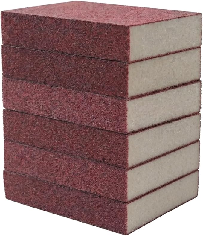 4 Pieces of Magic Emery Cleaning Sponge, Kitchen Magic Cleaning Sponge, Rust and Grease Remover, for Removing Rust Spots, Kitchen and Bathroom Cleaning Tools(6PCS)
