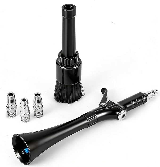Air Blow Gun for Car Detailing – High Pressure Air Duster for Auto Interior Cleaning – Blows Dust, Dirt & Debris from Vents, Seats & Dashboard – Works with Air Compressor – Ergonomic Grip
