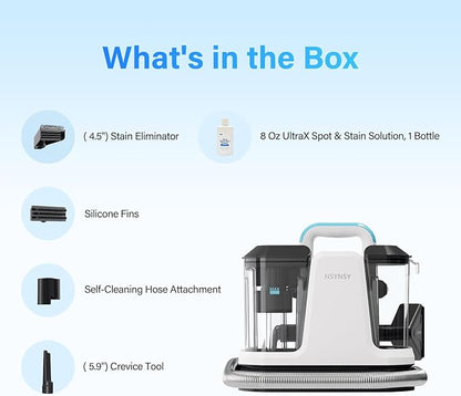 Upholstery Cleaner Machine & Carpet Cleaner | Portable Spot Cleaner with Strong Suction and Scrubbing Brush for Pet Stains, Spills on Couches, Rugs, Mattresses, Car Interiors (Standard Edition)