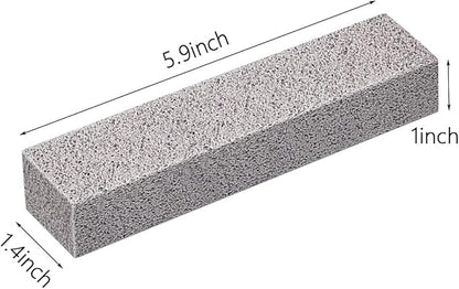 4TH Pumice Stone for Toilet Bowl Cleaning,Powerfully Remove Stubborn Stains： Limescale,Hard Water Ring,Calcium Buildup,Iron,Rust