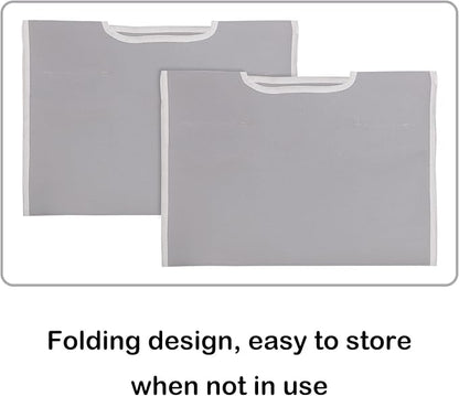 STORAGE MANIAC 2 Pack Laundry Sorter Replacement Bags, No Hangers, Laundry Hamper Cart Removable Replacement Bags, Laundry Storage Organizer Replacement Bags, Gray