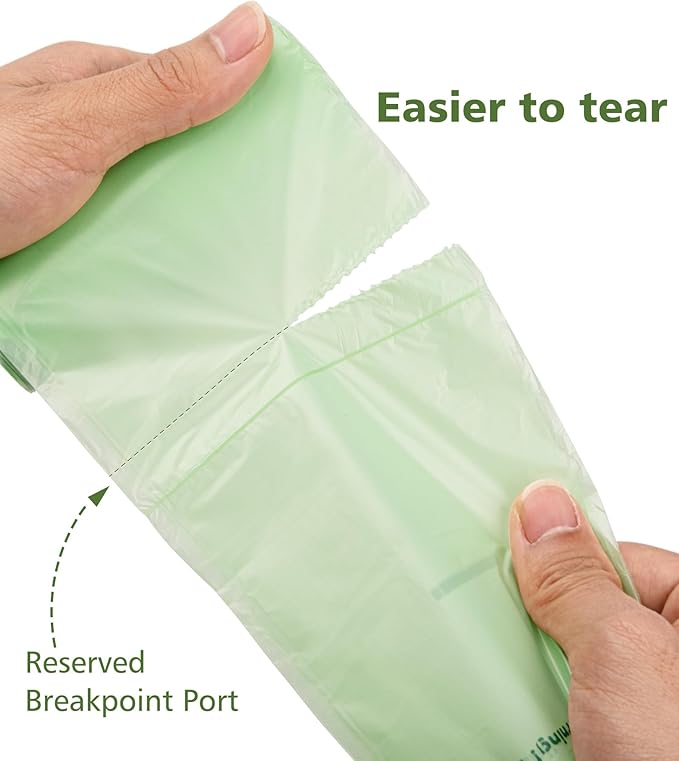 Compost bags 13 gallon 60 Packs, Large Compostable Trash Bags，AYOTEE Biodegradable Trash Bag 13 gallon,Thicked Tall kitchen Garbage Bag Unscented