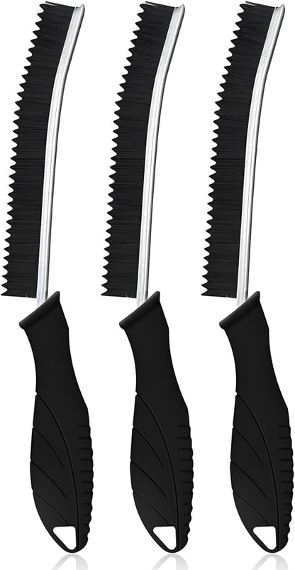 Crevice Cleaning Brush Supplies with Teeth-Shaped Hard Bristles - 3Pcs Small Cleaning Brushes for Tight Spaces Tools,Gap Cleaning Brush Tools for Cracks/Kitchen/Bathroom Tiles/Grout