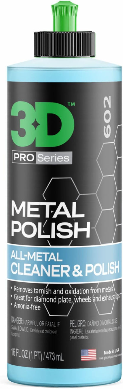 3D Eraser Gel Hard Water Spot Remover & 3D Metal Polish – Clean & Restore – Removes Hard Water Stains & Revives Metal Surfaces – 16oz