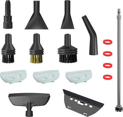 14PCs Handheld Steam Cleaner Accessories for Gribouillage 1.6L High Pressure Portable Steamer for Home Car
