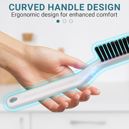 11PCS Crevice Cleaning Brush Set, Hard Bristle Gap Cleaning Tool, Deep Clean Brush for Kitchen Bathroom Sink Grout Corner Crevice & Tight Spaces