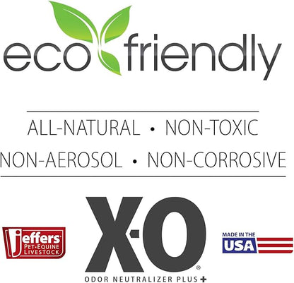 Jeffers X-O Pet Odor Neutralizer Plus & Cleaner Concentrate, 16 oz - Non Enzyme, Multi-Surface Deodorizer with Light Fresh Scent for Dogs, Cats, Horse & People, Urine Odor Remover, Makes 1 Gallon