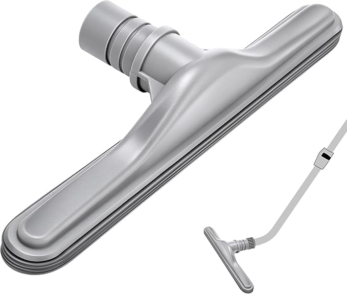 Replacement Floor Tool Compatible with ProTeam 101446 E-Z Glide Backpack Vacuum,Compatible with Hoover C2401, 14" Multi-Surface Brush for Commercial Cleaner(Brush with Scalloped Edges,Gray)